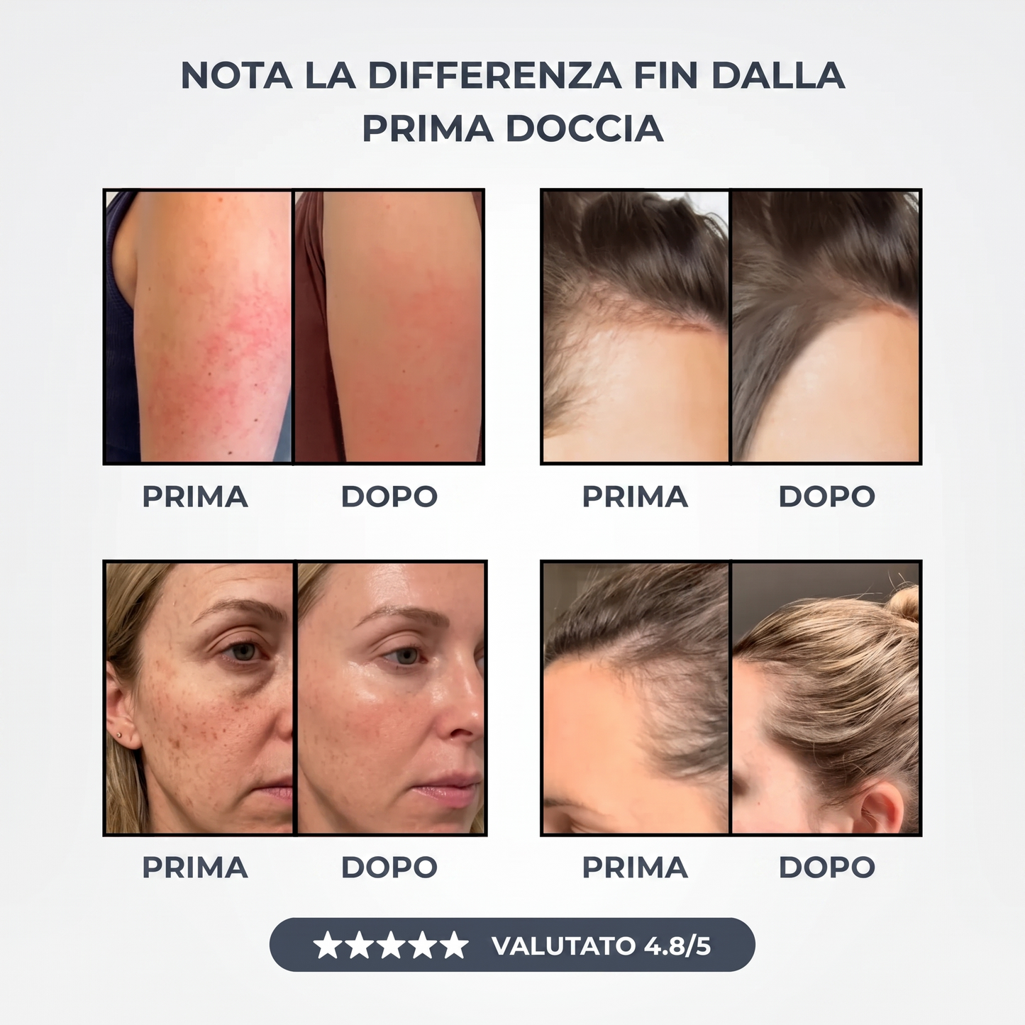 Trasforma i tuoi capelli, la tua pelle e la tua doccia con Aquora.
