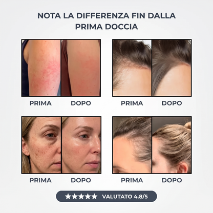 Trasforma i tuoi capelli, la tua pelle e la tua doccia con Aquora.