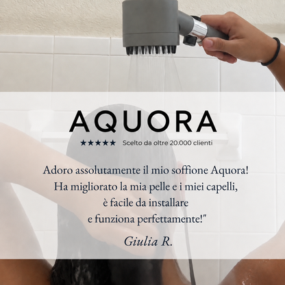 Trasforma i tuoi capelli, la tua pelle e la tua doccia con Aquora.
